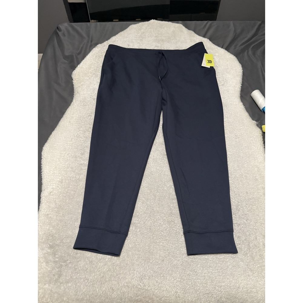 All in Motion Mens Small Navy Blue Sleek Spacer Jogger Pants Size XL NWT